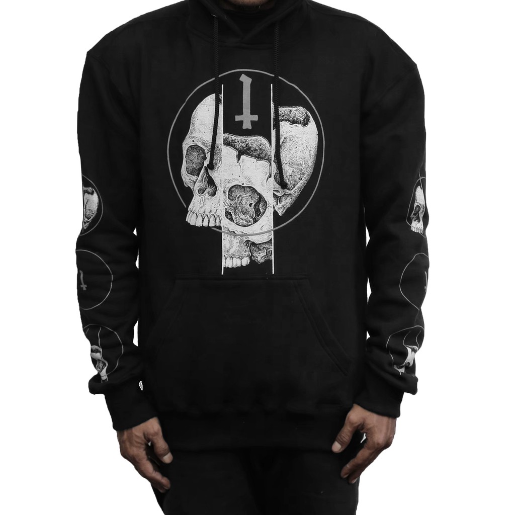 Heretic - Pullover Hoodie - Broken Skull