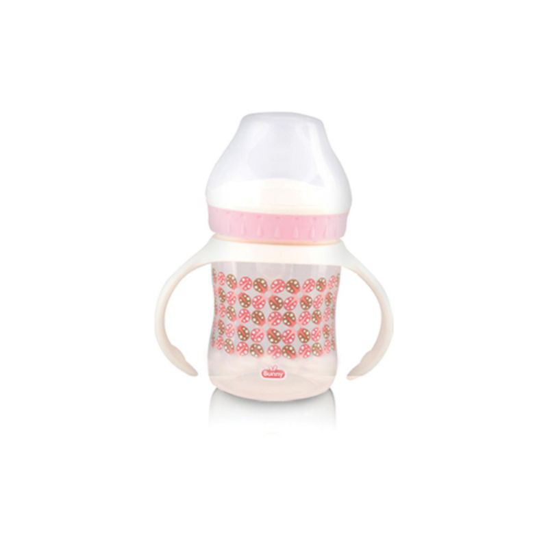 Lusty Bunny Botol Susu Wide Neck Dengan Pegangan 125ml Lusty Bunny Bottle Wide Neck With Handle