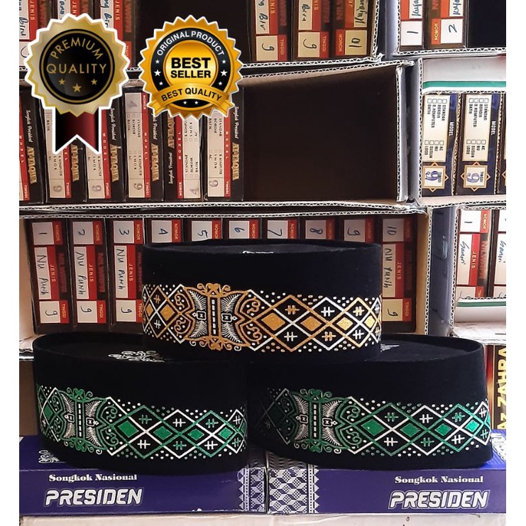 Presiden Peci Songkok Batik non(AC) Kopiah Songkok Motif Batik