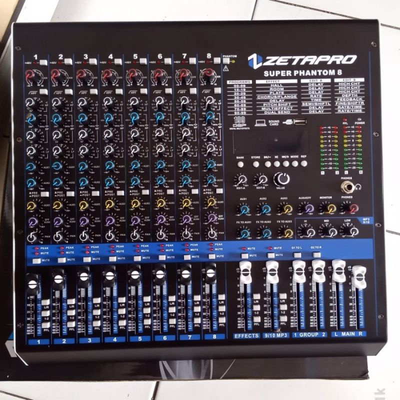 Mixer Audio ZETAPRO SUPER PHANTOM 8 SUPER PHANTOM8 8 Channel ORIGINAL