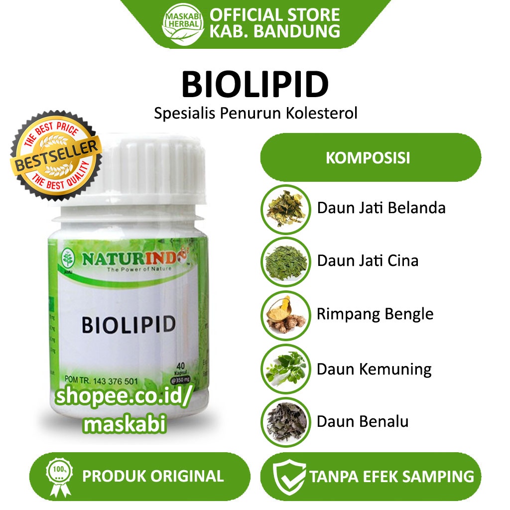 Biolipid Obat Herbal Kolestrol Lemak Darah Tlegeserid Sering Mengantuk Lemah Letih-4