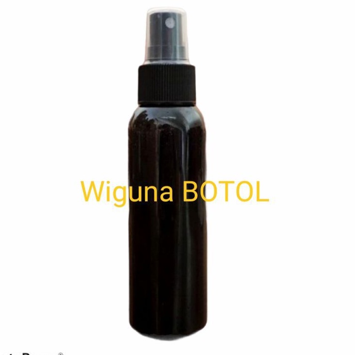 Botol Spray 100ml hitam / Botol PET 100ml spray hitam solid