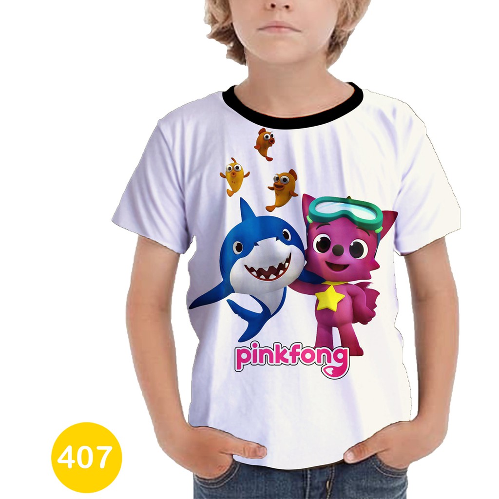Baju Pinkfong Baby Shark Baju Anak Printing #407