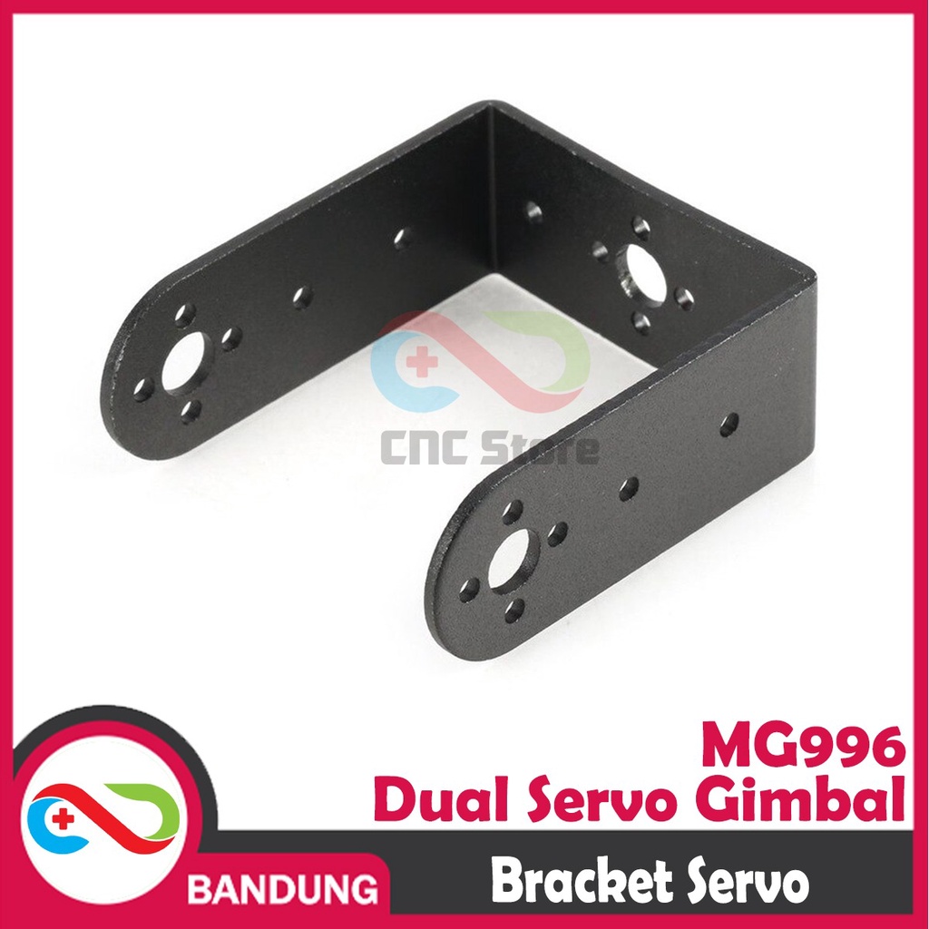 BRACKET SERVO MG995 MG996 DUAL SERVO GIMBAL ROBOT STEERING GEAR