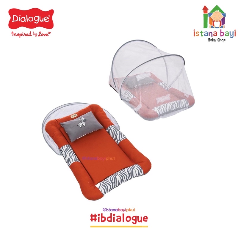 Dialogue Baby Kasur Bayi 3 in 1 Playmate &amp; kelambu Zeon Series DGK9117