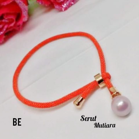 Gelang TITANIUM Pandora Serut Mutiara Varian Warna (COD)