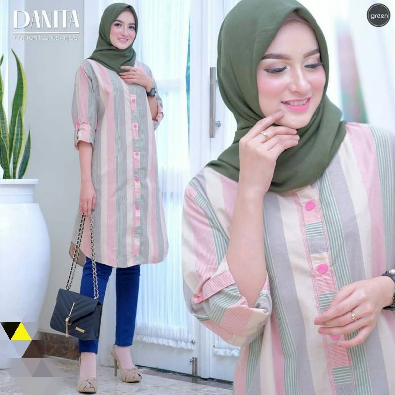 Tunik Danita/Tunik bahan Adem/Tunik katun/Tunik Viral/JuBii.id