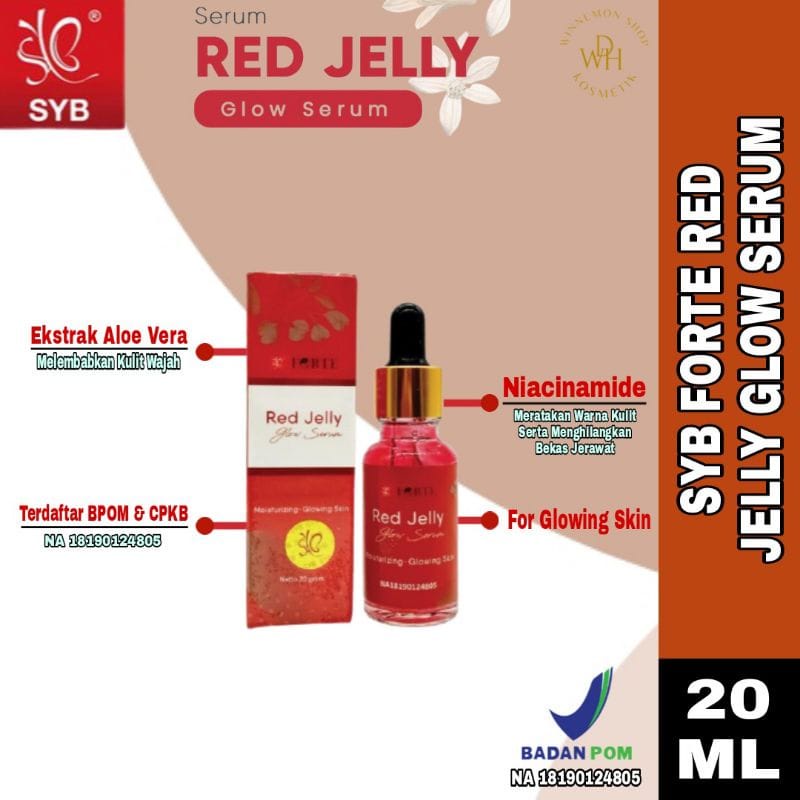 Red Jelly Forte Glow Serum Pencerah Wajah By SYB Original