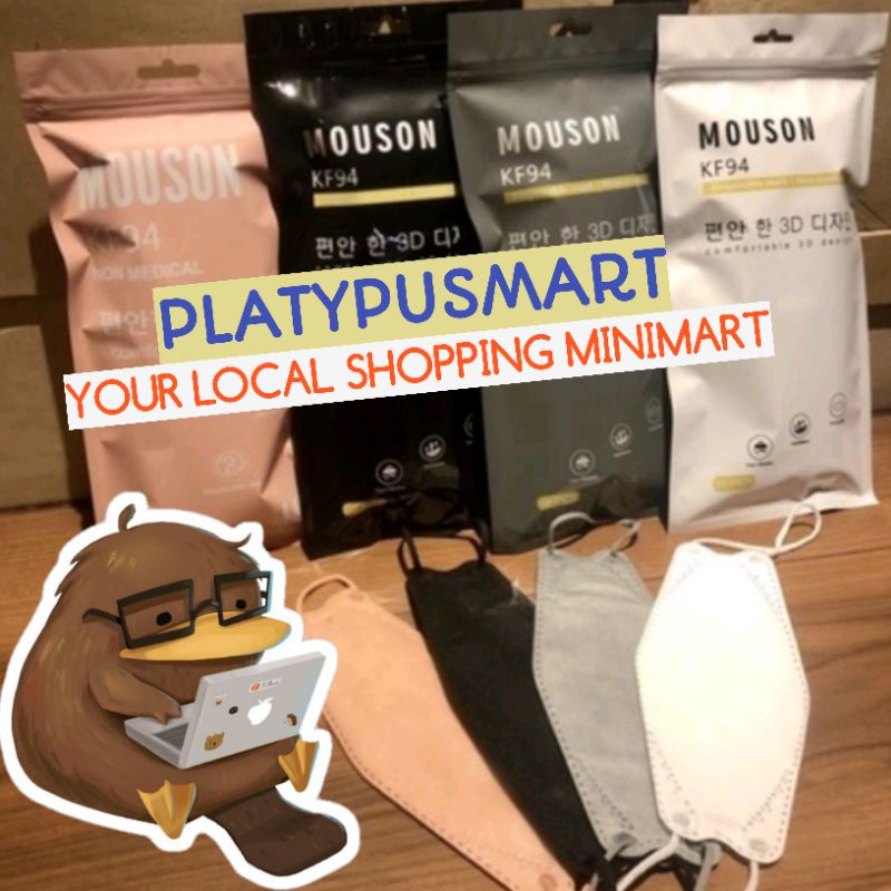 Masker KF94 Mouson 4 Ply Protective Mask Mouson KF94 isi 10 pcs