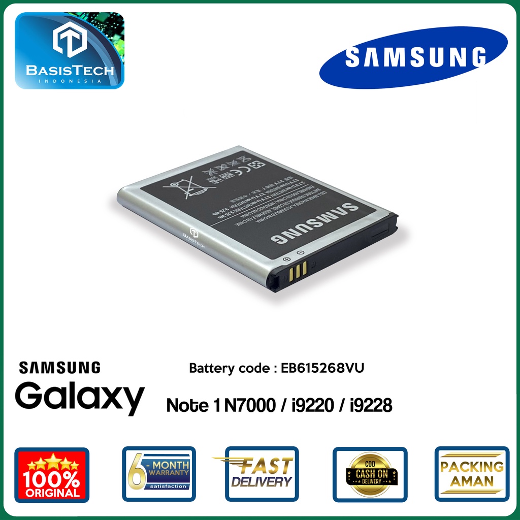 BATERAI SAMSUNG NOTE 1 N7000 i9220 i9228 - EB615268VU - ORI