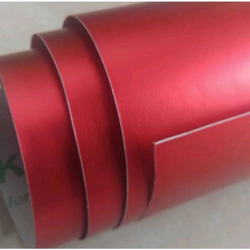 Stiker skotlet merah satin doff skotlet motor merah metalik doff