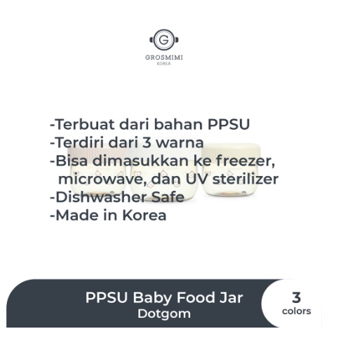 GROSMIMI PPSU DOTGOM Baby Food Jar