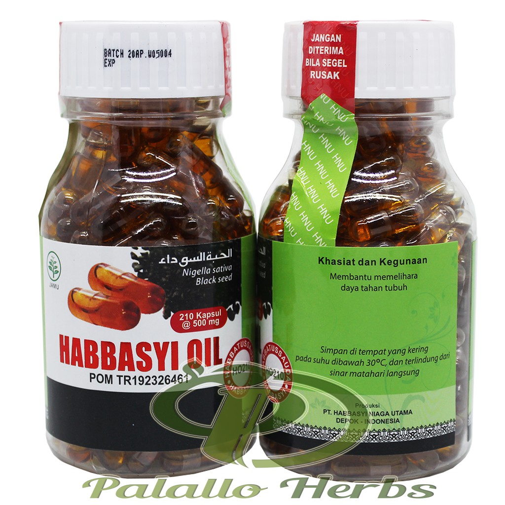 Habbasyi Oil Murni 210 Kapsul | Habbatussauda