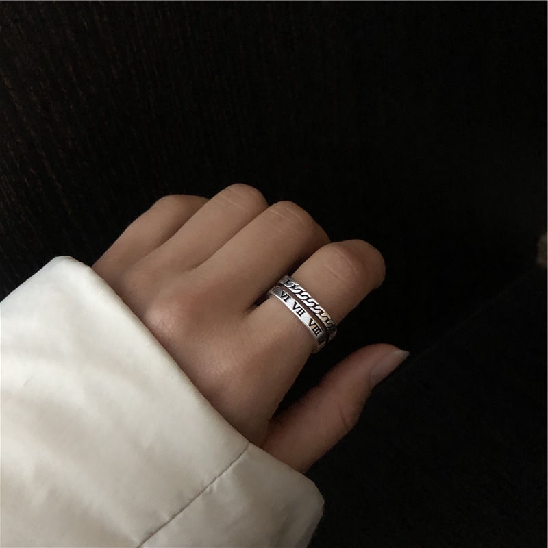 Ring Korean Version Retro Personality Trendy Square Index Finger Joint Ring