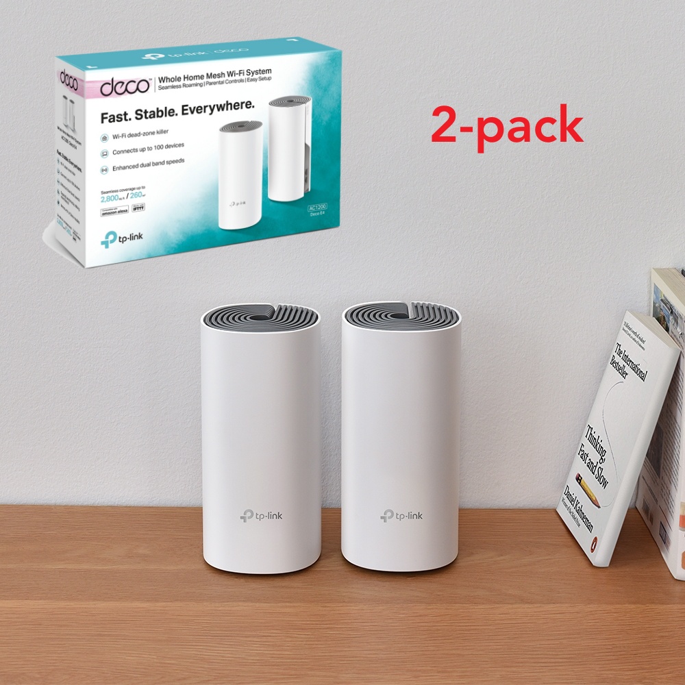 TP-Link Deco E4 2 Pack AC1200 Whole Home Mesh WiFi System V1