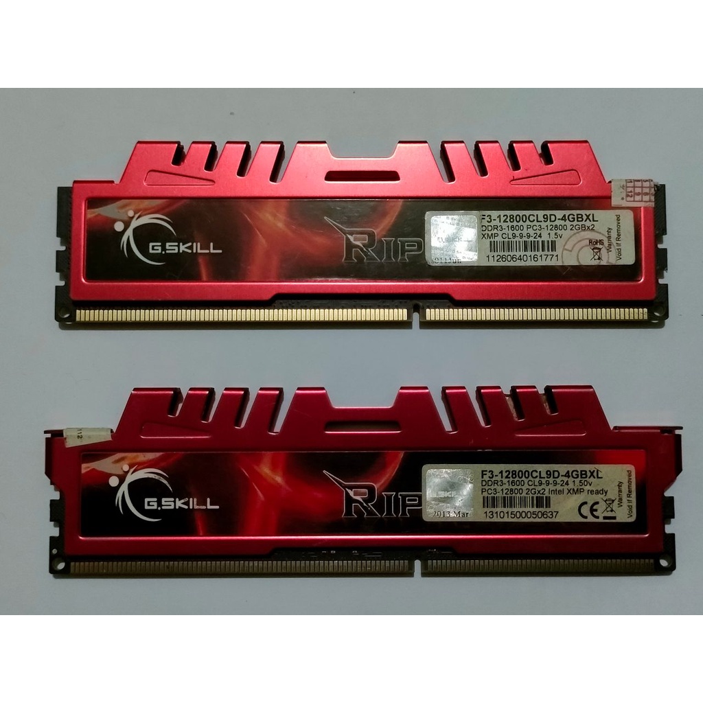 RAM G SKILL RIPJAWS DDR3 4GB 1600mhz