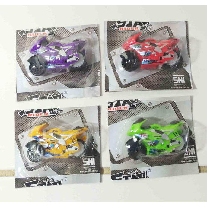Super Murah/Paling Murah #Kualitas Oke-Habisin Stok Mainan Motor Moto Gp Spin Go Pull Back Mini Lucu