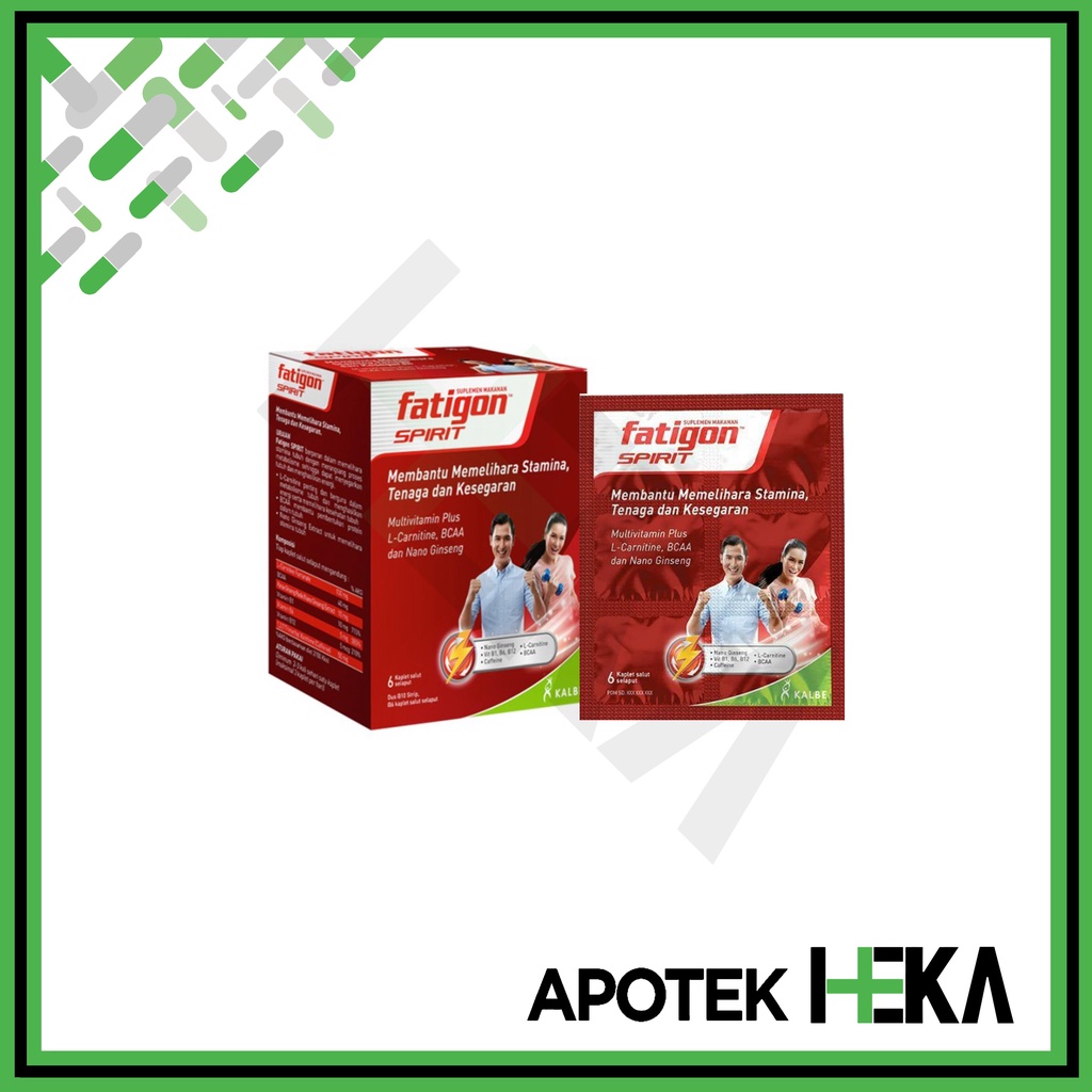 Fatigon Spirit - Obat Penjaga Stamina Box isi 10x6 Kaplet (SEMARANG)