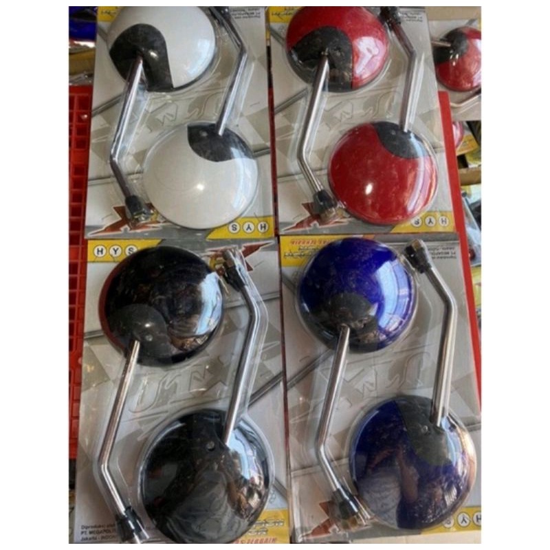 Spion Bulat Scoopy tangkai chrome motor Honda Matic-bebek