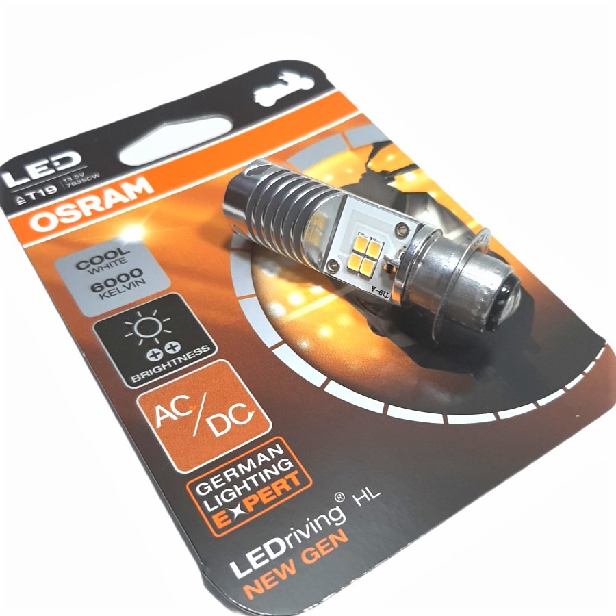 Osram H6 M5 LED Lampu Depan Motor Bebek Matic Hi Low AC DC Putih Kuning