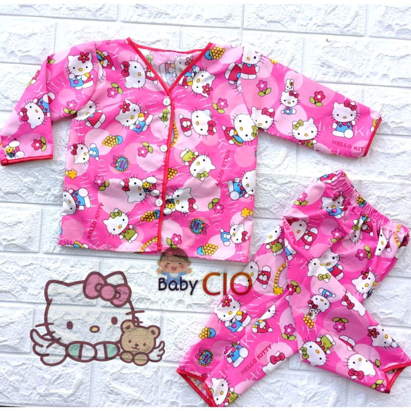Piyama Baju Tidur Anak Motif Karakter Kain Halus