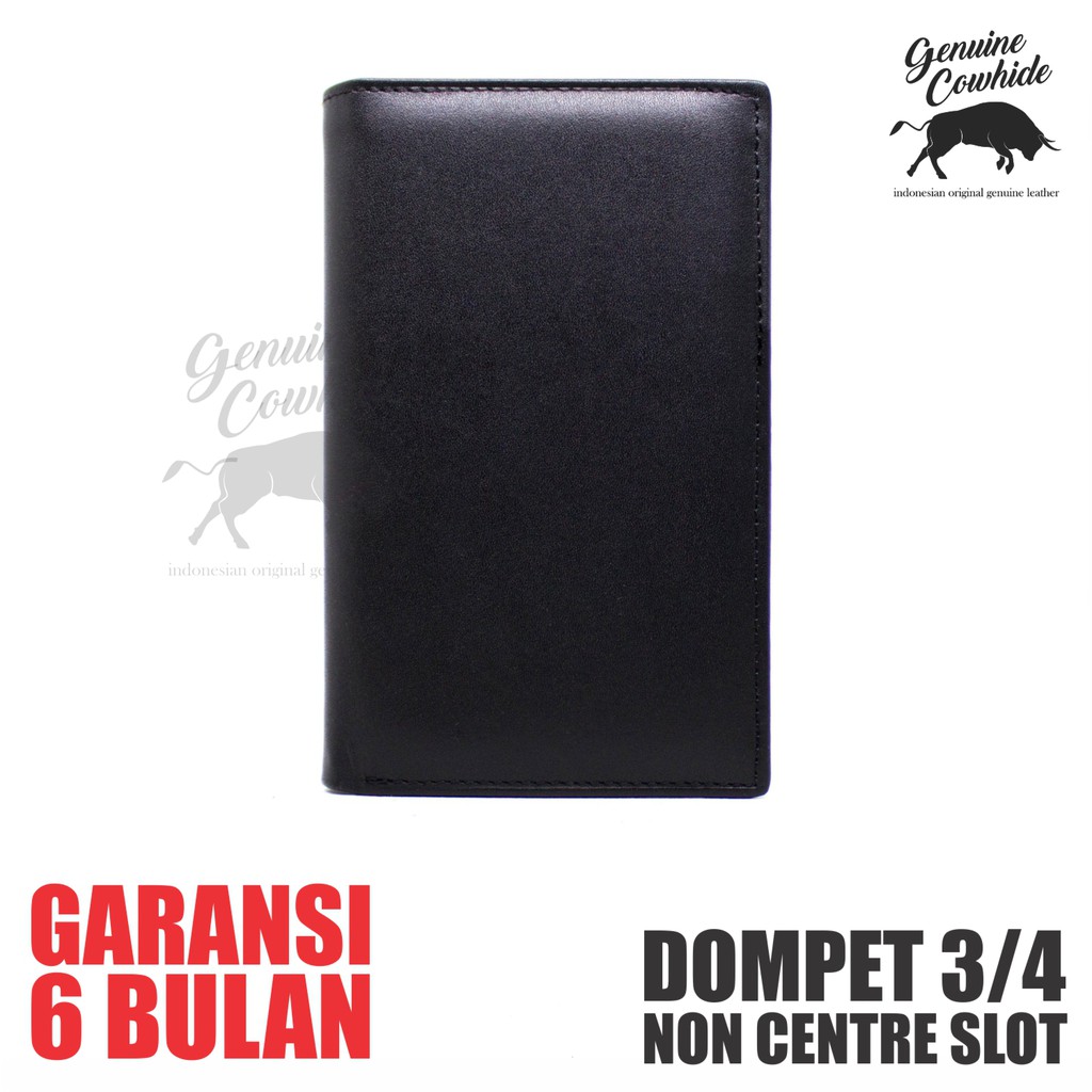 Dompet 3/4 Tanpa Slot Tengah - Dompet Kulit Asli