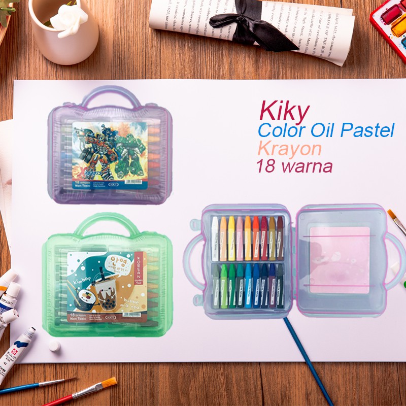 Kiky / Colour Oil Pastel / Krayon / Isi 18 Warna