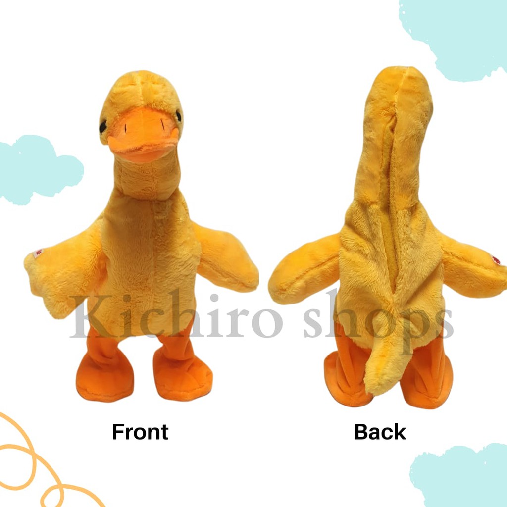 Mainan Boneka Bebek Bunyi/Berjalan/Rekam Suara Doll Funny Duck - Kichiro Shops