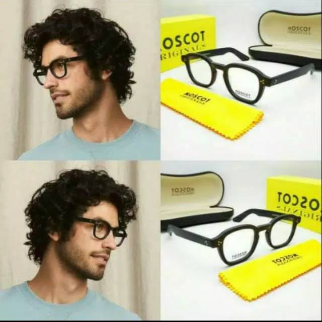 Kacamata moscot momza paket lensa minus fotocromik