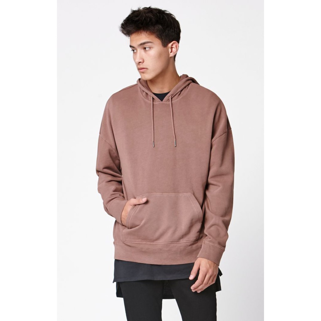 Jaket Hoodie Oversize Laki Laki dan Perempuan Bahan Fleece S-XXL