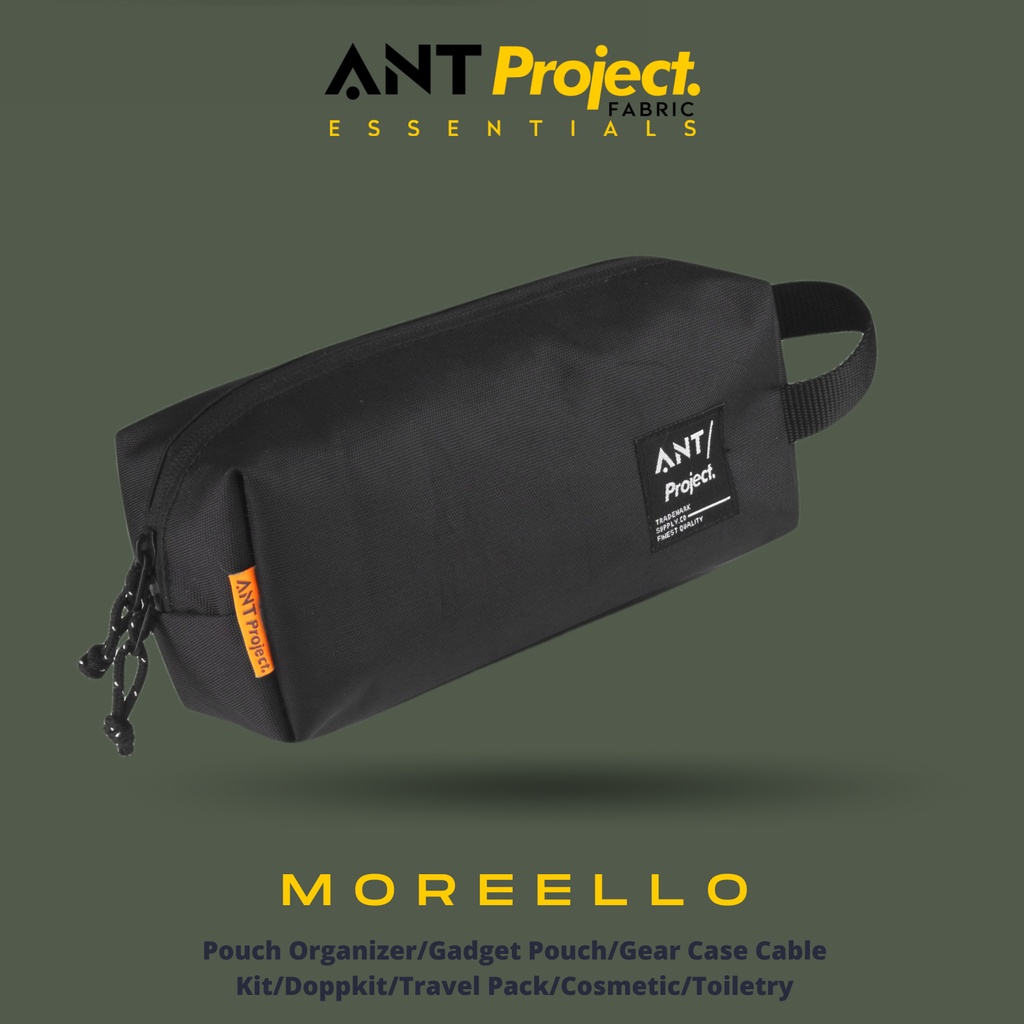 ANT PROJECT - Pouch Bag MORELLO Hitam - Clucth Unisex