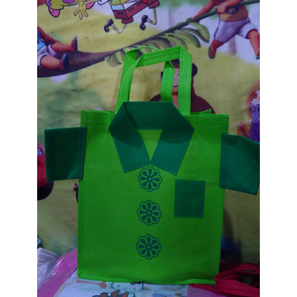 

Tas SOUVENIR KEMEJA | Tas Ulang Tahun Anak Model KEMEJA HIJAU | Goodie Bag