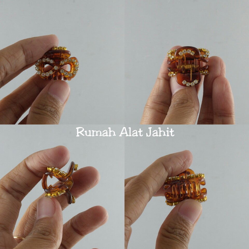 Jepit Rambut / Jedai Kecil Permata Pita Bundar 07A2 2cm