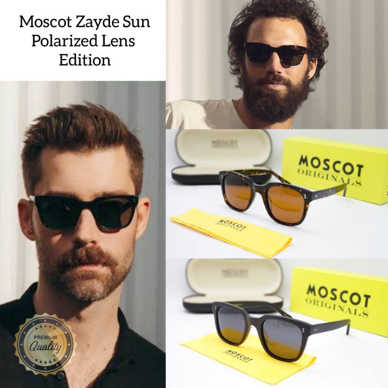 Kacamata Moscot Originals Zayde Sunglasses Polarized Premium Pria Wanita