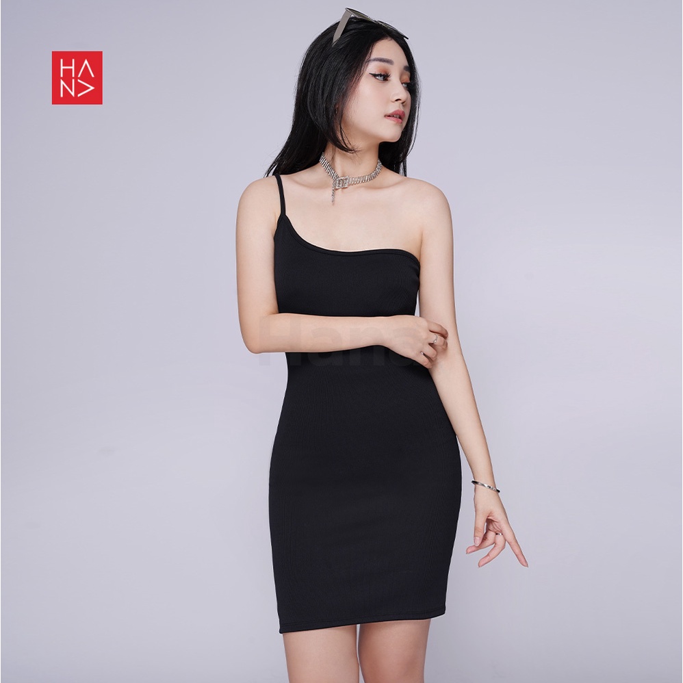 Hana Fashion - Quin One Shoulder Bodycon Dress Wanita - CD123