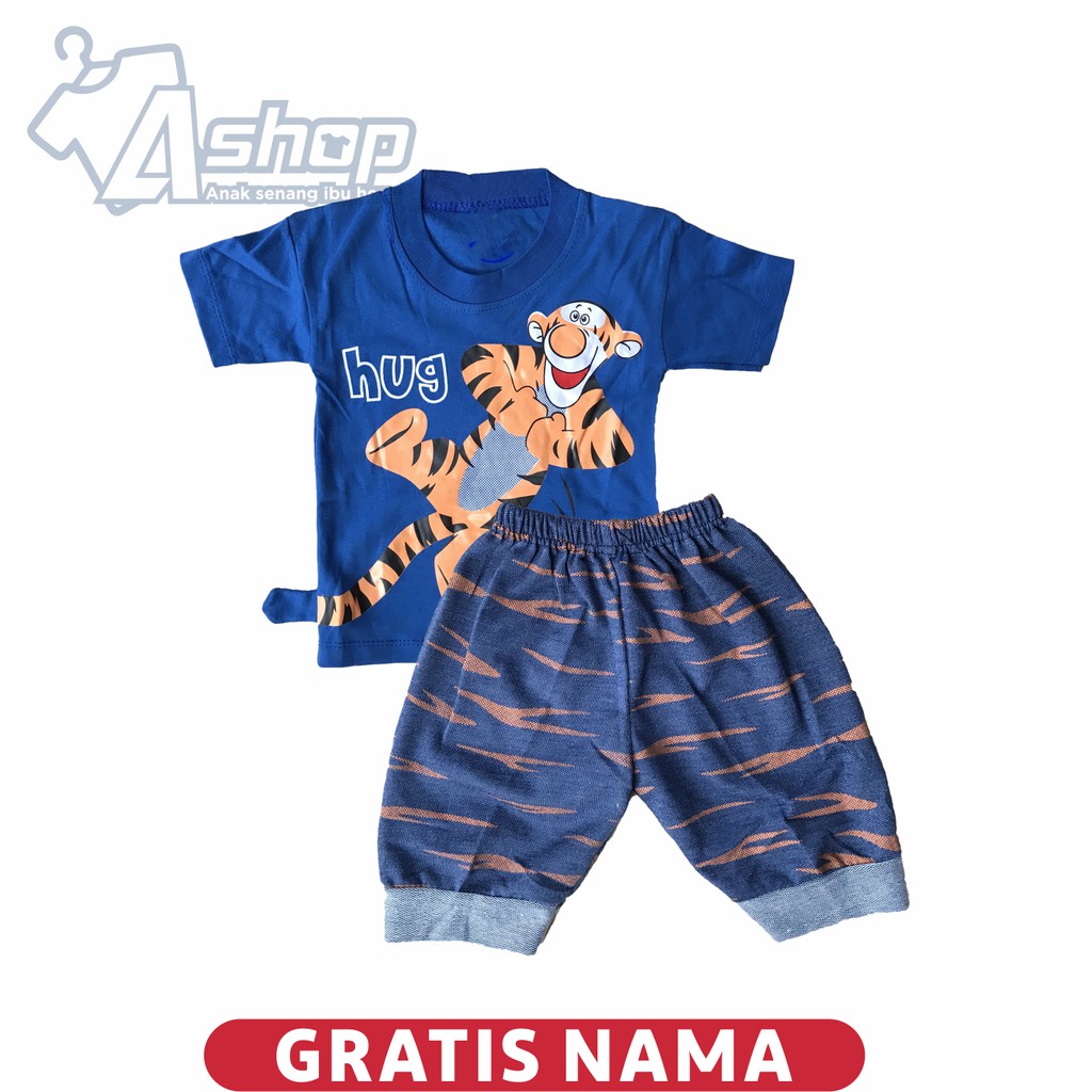 Baju Bayi Motif Tiger 0-12 Bulan