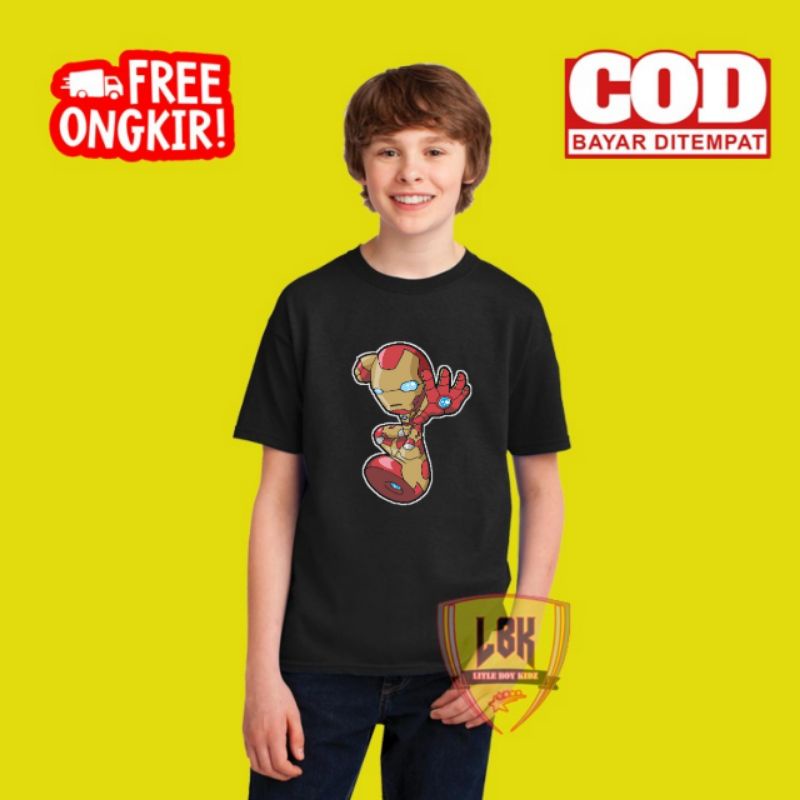 KAOS ANAK IRON MAN / BAJU ANAK IRON MAN / BAJU KAOS ANAK IRON MAN TERBARU