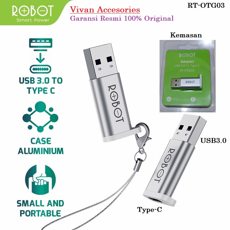 Robot RT-OTG03 USB 3.0 to Type-C /USB-C Small &amp; Portable OTG Adapter