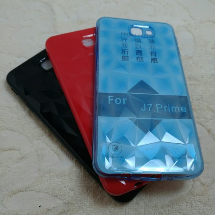Samsung Galaxy J7 Prime Case 3D Glossy Diamond Prisma Slim SoftCase
