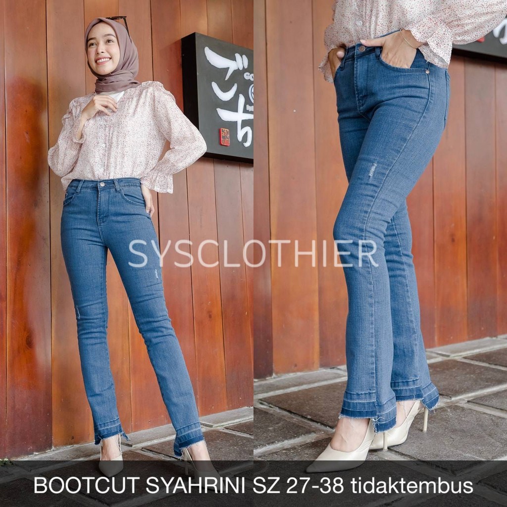 CELANA JEANS WANITA BOOTCUT SYAHRINI