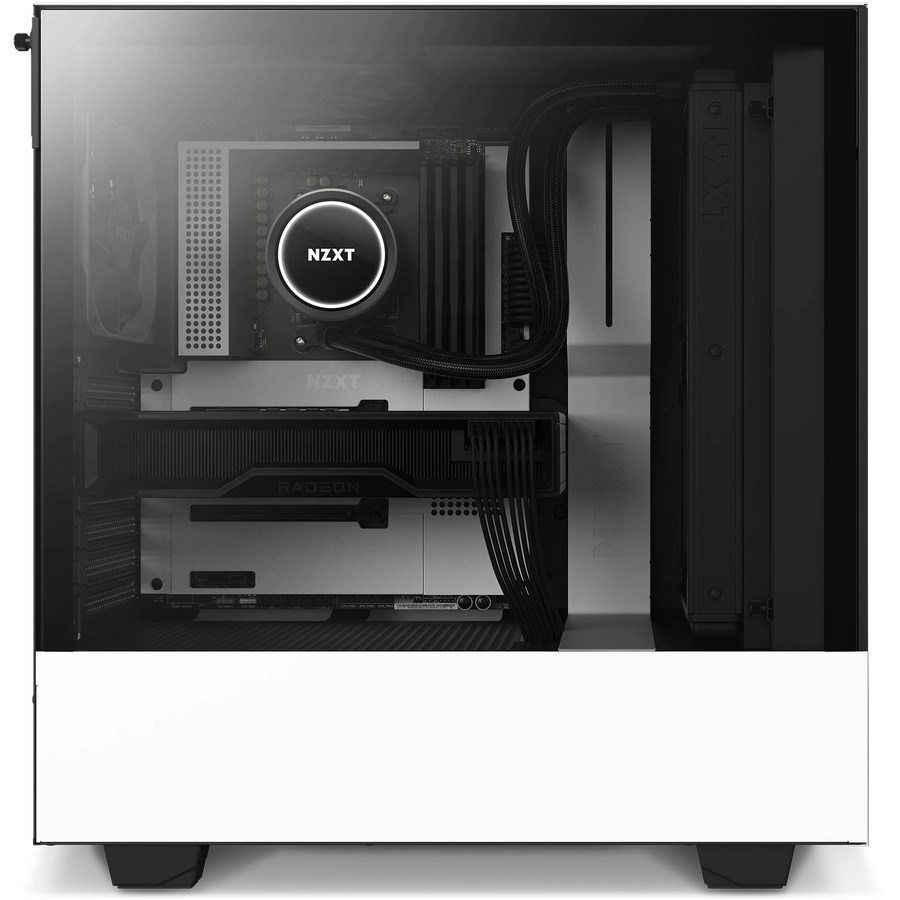 NZXT H510 Flow White Mid Tower ATX Case Casing PC Free Fan