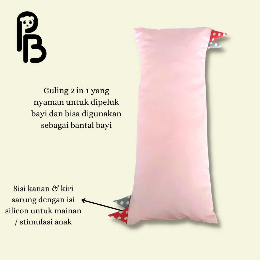 Precious Baby | Guling Bayi 2 in 1 Premium / Pillow Hug | Size XL | Microfiber Impor | Bisa Pilih Motif | Baby Pillows | Guling Baby | Baby Bolster | Guling Anak | Guling Kids | Guling Precious Baby | Souvenir Baby / Hadiah Bayi