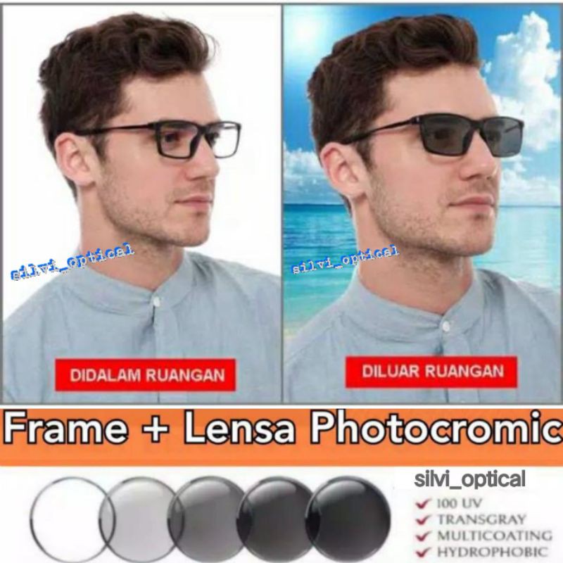 frame kacamata photocromic/frame kacamata antiradiasi/frame kacamata cowok/pria