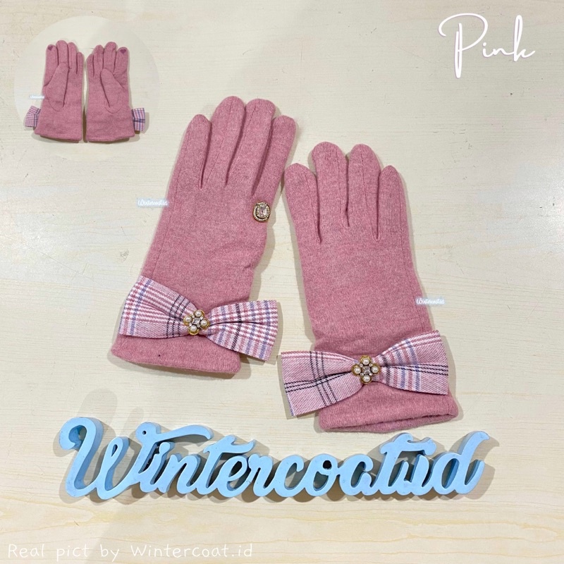 Sarung tangan wanita fashion winter gloves woman musim dingin cantik korean style import hangat kawaii