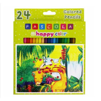 

Pensil Warna Pascola Happy Colour Pencil 24 Long Free 2pc Pulpen