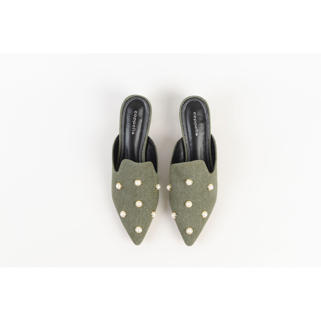 Coppelia Bria Pearl Heels Mules Sage