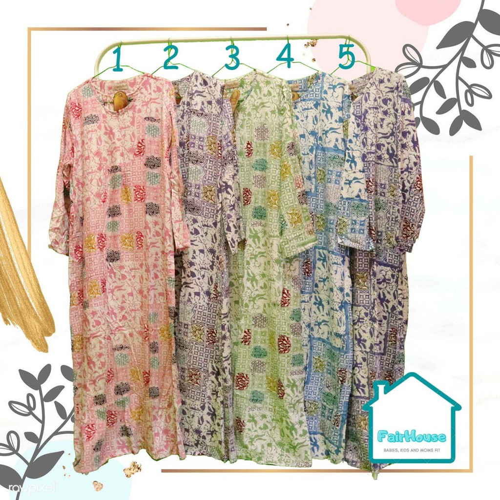 Longdres Qonita by Qonita Batik Boutique | Daster Dress Batik Pekalongan Daster Murah Hamil Menyusui