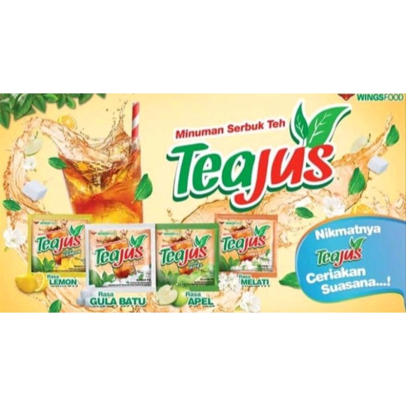 

serbuk minuman tea jus
