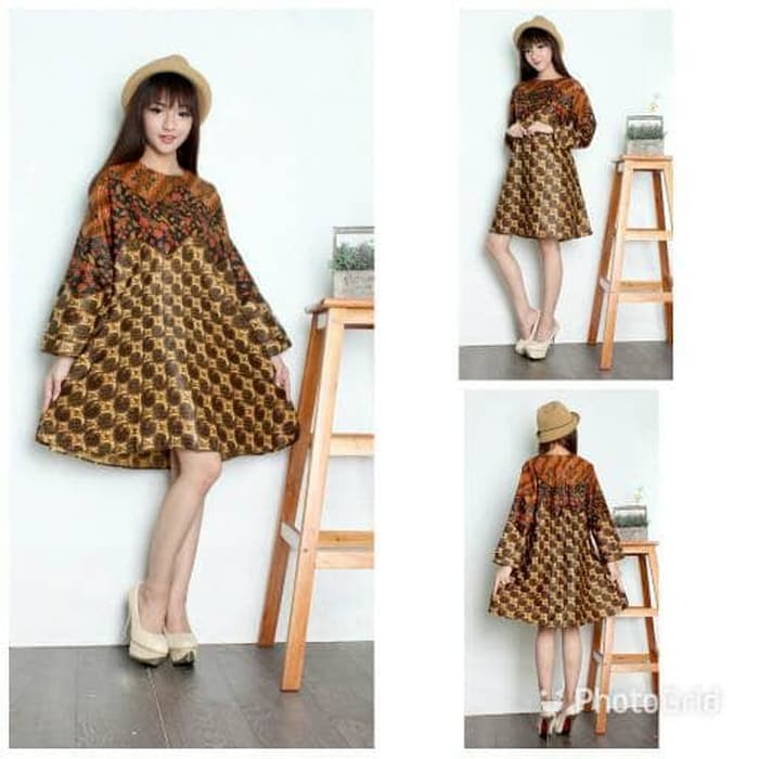 dress midi harajuku jumbo tunik batik