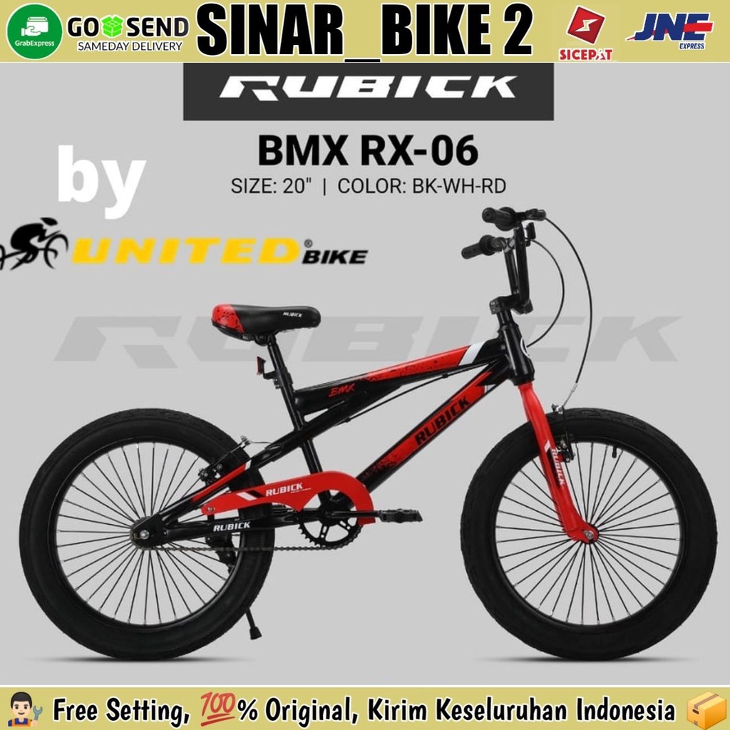 Sepeda Anak Laki  Ukuran 20 Inch BMX RUBICK RX 06 Ban Jumbo